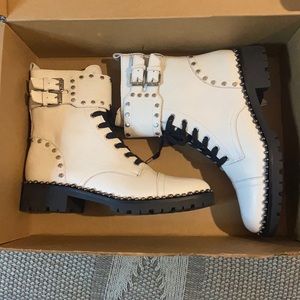 NWT SAM EDELMAN studded boots